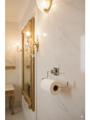 UltraMint Paslanmaz Krom Kaplama Metal Havluluk, Banyo Için Şık ve Pratik Askı