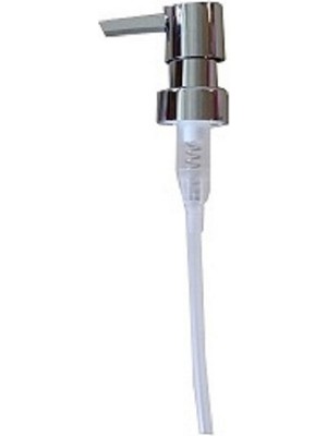 UltraMint Köşeli Sıvı Sabunluk Yedek Pompa, Şık ve Dayanıklı Gümüş Tasarım