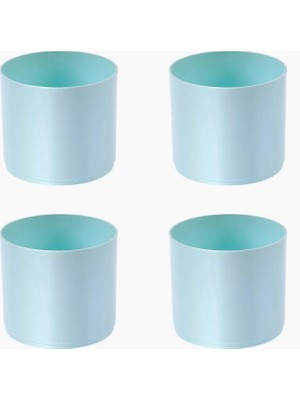 Braventa Collection Dekoratif Trend Saksı (Mavi) 4 Adet