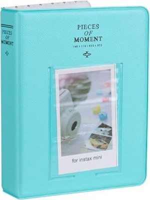 Braventa Collection Instax Moment Polakart Fotoğraf Albümü - 65 Kapasite - 6x9 Ebat (Yeşil)