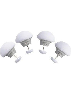 Braventa Collection Orret Home Yorgan ve Çarşaf Sabitleyici, Mantar Şekilli Aşınmaya Dayanıklı Yorgan Klipsi 4 Adet (4,