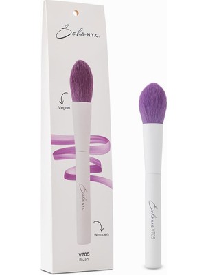 Braventa Collection Soho N.y.c. Vegan V705 Ahşap Saplı Düz Allık Fırçası