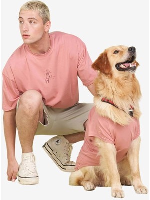 Braventa Collection Salya Store Sahip ve Köpek Kombini Hands T-Shirt -%100 Pamuk, Rahat ve Şık Tasarım, Unisex, Tüm Irkl