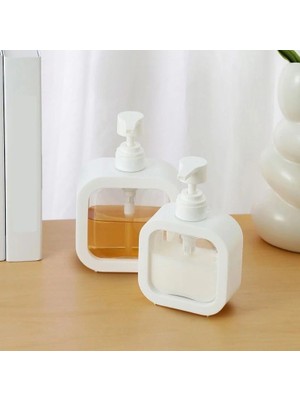 Braventa Collection Yunhan 400 ml Dikdörtgen Banyo Mutfak Sıvı Sabunluk, Bulaşık Lavabo Deterjanlık, Tezgah Üstü (2)