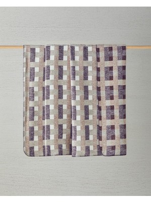 Braventa Collection English Home Magnet Pamuklu King Size Battaniye Krem - Bordo