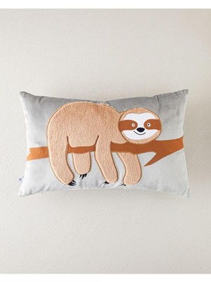 Braventa Collection English Home Faultier Bebe Dekoratif Kırlent 35X55 cm Açık Gri