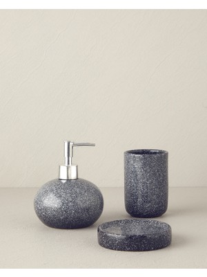 UltraMint Modern Antrasit Banyo Seti, 3'lü, Şık ve Fonksiyonel Tasarım