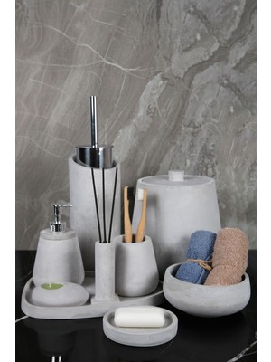 UltraMint Modern El Yapımı Beton Banyo Seti, Şık ve Dayanıklı Tasarım