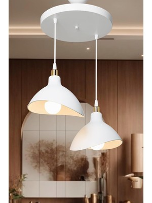 Braventa Collection Ag Lightdesign Beyaz Sarkıt Avize Yatak Odası Salon Mutfak Koridor Lamba 22 AGNM45