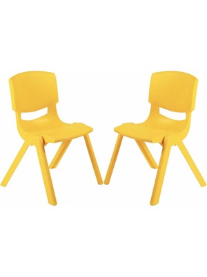 Braventa Collection Fiore 2'li Set Büyük Şirin Çocuk Sandalyesi Sarı
