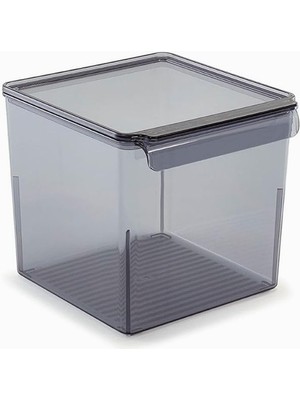 Braventa Collection Kapaklı Banyo Mutfak Düzenleyici Şeffaf Siyah 165 * 178 * 160 mm M-E73-10-25