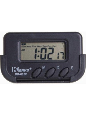 Braventa Collection KK-613D Dijital Küçük Masa-Araba Saati-Alarm-Kronometre
