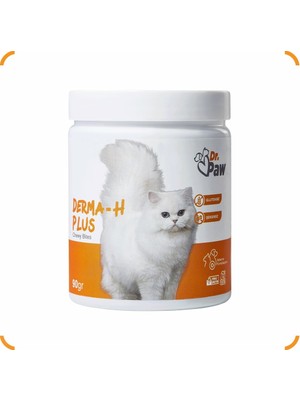 Braventa Collection Dr. Paw H Kediler Için Glütensiz ve Şekersiz Deri ve Tüy Sağlığı Destekleyici Çiğnenebilir Tablet (6