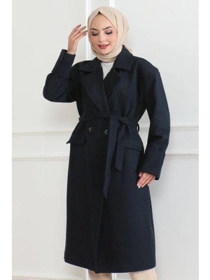 Başak Collection Düğmeli Içi Astarlı Kaşmir Kaşe Kaban - Laci