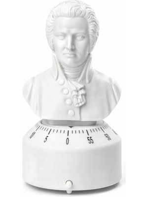 Braventa Collection Kikkerland Mutfak Saati, Plastik, Beyaz, 6.4 x 6.1 x 13,5 cm