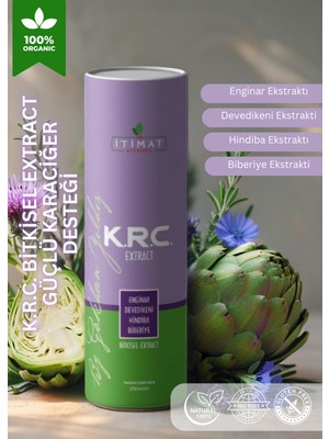 İtimat Krc Enginar Devedikeni Hindiba Biberiye Sıvı Ekstraktı 250 ml Organik İçerik