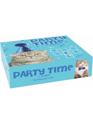 Braventa Collection M-Pets Party Tıme Erkek Kediler Için Doğum Günü Seti