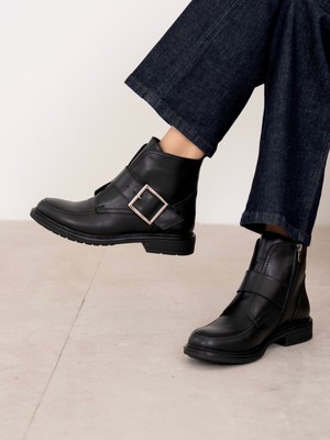 Ece'nin Butiği Sorella Siyah Hakiki Deri Kadın Bot