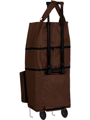 Braventa Collection Entcanta Mine Model Sessiz 2 Tekerlekli, Çok Fonksiyonlu, Katlanabilir Teleskobik Kollu Seyahat ve A