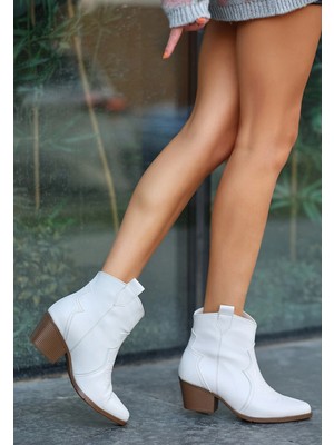 Armüz Akver Bej Cilt Topuklu Bot