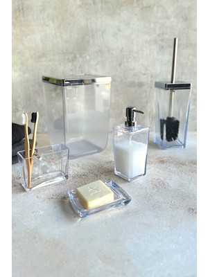 UltraMint Şeffaf Banyo Seti, Pratik ve Şık Tasarım, Konforlu Kullanım