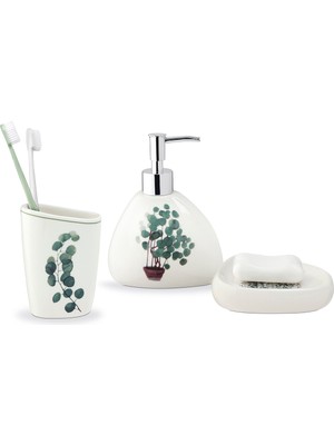 UltraMint Şık ve Kullanışlı 3'lü Banyo Seti, Pratik ve Modern Tasarım