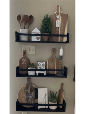 UltraMint Çocuk Odası Banyo Duvar Rafı, Baharatlık Seti, Genişlik 50 cm