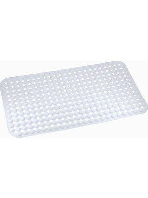 Braventa Collection Efe Mark Premium Serisi Banyo - Küvet Içi Kaydırmaz Vantuzlu Yuvarlak Desenli Diktördgen Paspas 66,5