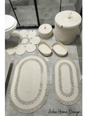 UltraMint Şık ve Konforlu Banyo Seti, Paspas ve Çamaşır Sepeti Seçenekleri