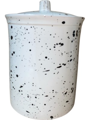 UltraMint Red Seramik Dara Collection Dalmaçya Desenli Tekli Çöp Kovası
