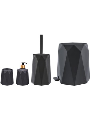 UltraMint Premium 4'lü Banyo Seti, Şık ve Fonksiyonel Tasarım, Dayanıklı Malzeme