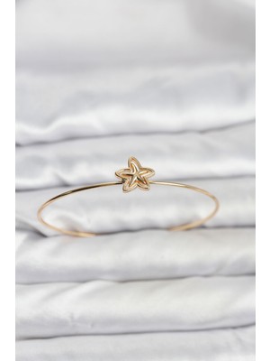 TrentCo Yıldız Model Gold Renk Bileklik - Lisinya