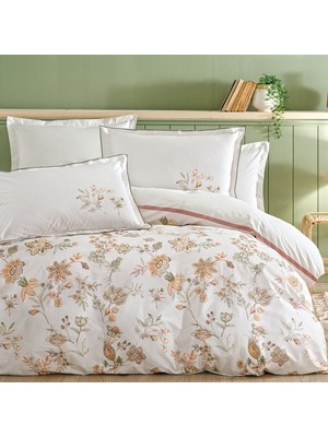 Puffy Imelda Tek Kişilik Ranforce %100 Pamuk Nevresim Takımı - Adaçayı