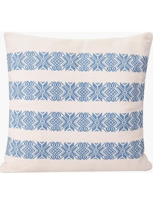 Braventa Collection Chantilly Mavi Dokuma Pamuk Yastık 50X50CM