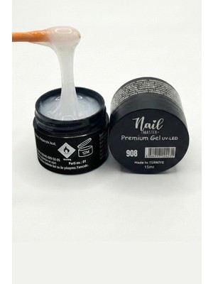 Nail Master Protez Tırnak Jel (Builder Gel) 15ml 908 - Rakı Beyazı