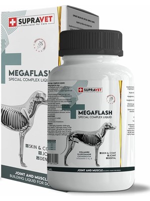 Hepta Collection Supravet Köpekler Için Eklem ve Kas Geliştirici Likit Megaflash +Xxl 500 ml (Special Complex Liquid)
