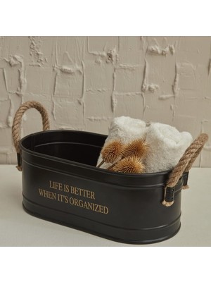 Braventa Collection Home Sylvia Organizer Siyah 28 cm