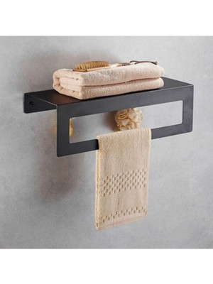 UltraMint Banyo ve Mutfak Için Şık 30 cm Havluluk ve Dekoratif Raf Seti