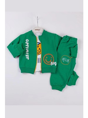 Hazego Optimist Nakışlı Erkek Bebek Takım