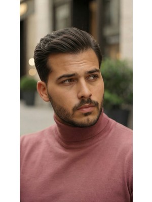 Başak Collection Erkek Boğazlı Yaka Uzun Kollu Triko