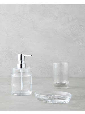 UltraMint Çeşitli Banyo Fırça Seti, Şeffaf ve Şık Tasarım