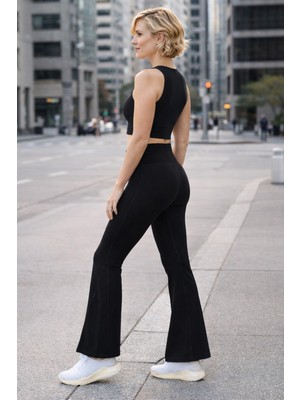 Doremi Seamless Kadın Ispanyol Paça Tayt