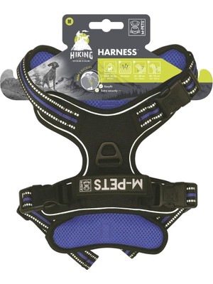 Braventa Collection M-Pets Hıkıng Reflektörlü Soft Sırt Tasması Blue (M)