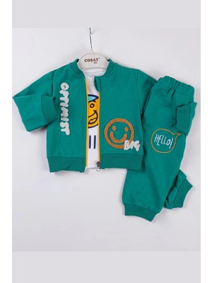 Hazego Optimist Nakışlı Erkek Bebek Takım