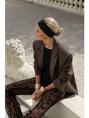 Alice İsstanbul Siyah Saç Bandı 8 cm