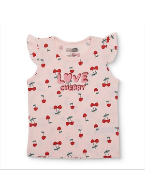 Hellobaby Hellobaby, Kız, Tshirt, Çiçek Baskılı, Bisiklet Yaka, Kısa Kol
