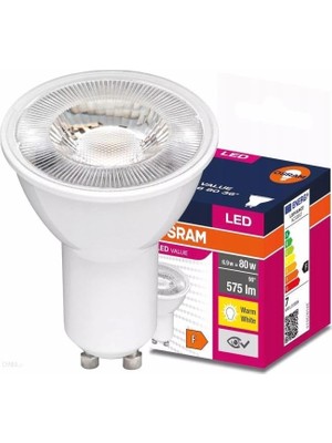 Braventa Collection Ledvalue 6,9W(80W) PAR16 LED Spot Ampul Sarı 3000K - GU10 Duy
