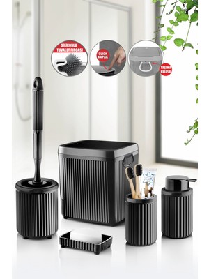 UltraMint Şık Tasarımlı 5'li Banyo Seti, Konfor ve Estetiği Bir Arada