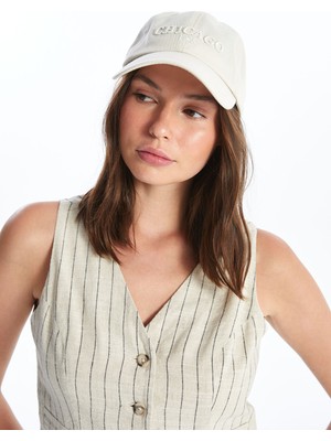 Lc Waikiki Yeni Sezon Yazı Nakışlı Kadın Kep Şapka