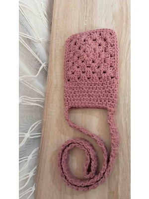 Lal Dizayn El Yapımı Pamuk Ip Telefon Çantası